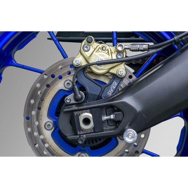 OVER オーヴァー リアキャリパーサポート ブレンボ2P用 カラー：ブラックアルマイト仕上げ MT...