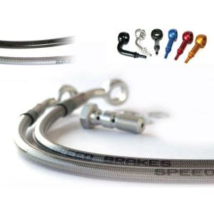 TECNIUM TECNIUM:テクニウム SPEEDBRAKES Aviation Brake Hose Carbon/Silver Banjo｜webike