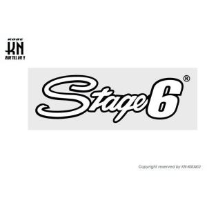 KN企画 ケイエヌキカク STAGE6【ステッカー】Stage6 logo サイズ：200mm×60...