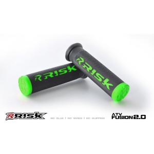 RISKRACING リスクレーシング FUSION 2.0 ATV／MTB グリップ カラー：緑 ...