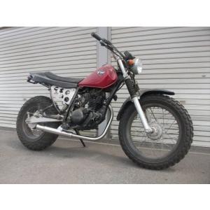 プリティー YAMAHA TW200 TW225 ショート管 70π ブラック