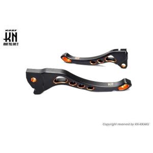 KN企画 ケイエヌキカク デュアルカラーレバー3 カラー：ブラック／オレンジ YAMAHA ヤマハ ...