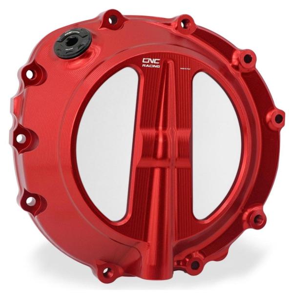 CNC Racing シーエヌシーレーシング クリアクラッチカバー カラー：レッド S1000 RR...
