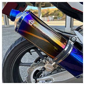 Garage T＆F ガレージ ドラッグパイプマフラー タイプ1 仕上げ：バフ