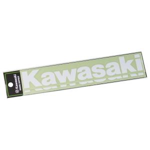 KAWASAKI KAWASAKI:カワサキ ロゴカッティングステッカー(L) カラー：ホワイト