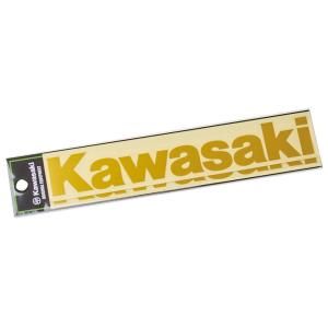 KAWASAKI KAWASAKI:カワサキ ロゴカッティングステッカー(L) カラー：ゴールド