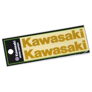 KAWASAKI KAWASAKI:カワサキ ロゴカッティングステッカー(S) カラー：ゴールド｜ウェビック1号店