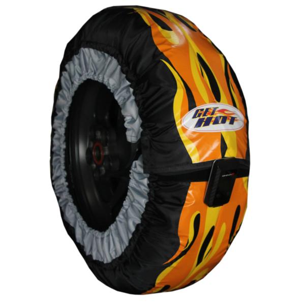 GET HOT ゲットホット タイヤウォーマー GP-EVOR V2 カラー：オレンジ／イエロー C...