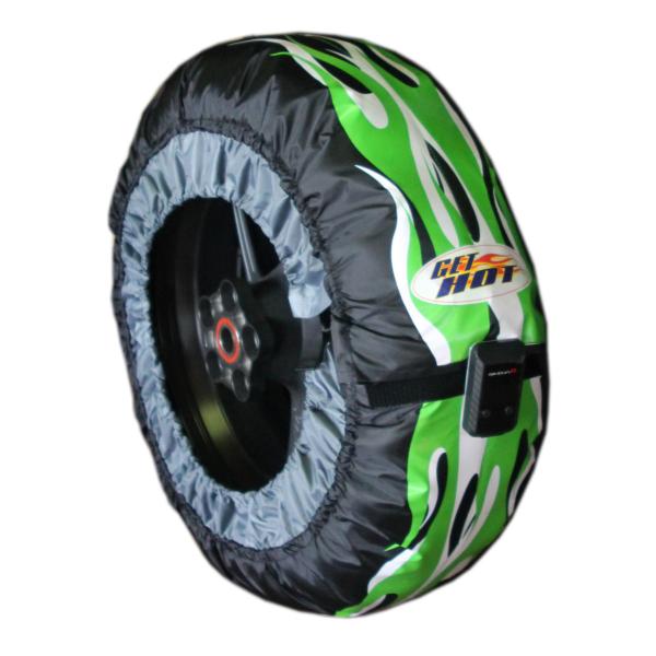 GET HOT ゲットホット タイヤウォーマー GP-EVOR V2 カラー：グリーン／ホワイト C...