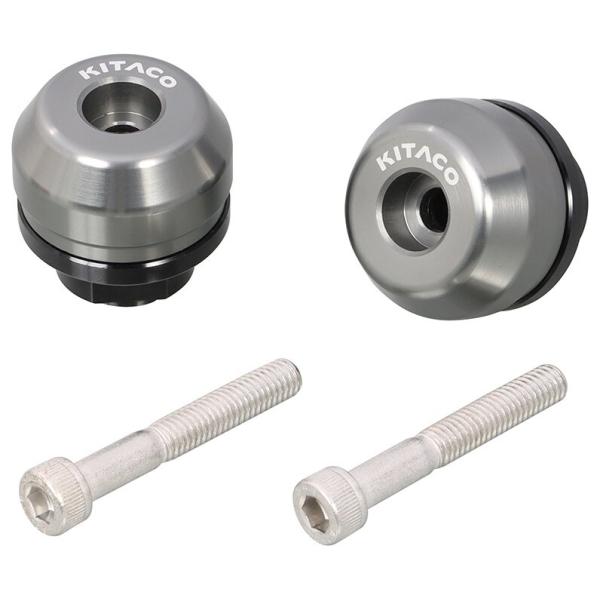 KITACO キタコ バーエンドキャップ カラー：ガンメタリック クロスカブ110 ダックス125 ...