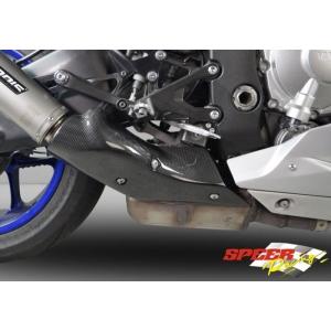 クレバーウルフ マフラーヒートガード 綾織カーボン YZF-R1 07 07R1