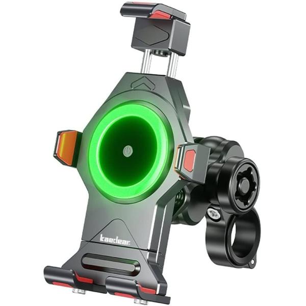 Kaedear カエディア メタルクローQI カラー：ブラック スマートフォンホルダー・スマートフォ...