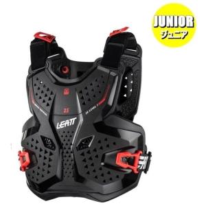 キッズ用 チェストプロテクター LEATT 3.5 Jr ブラック/レッド（ネック