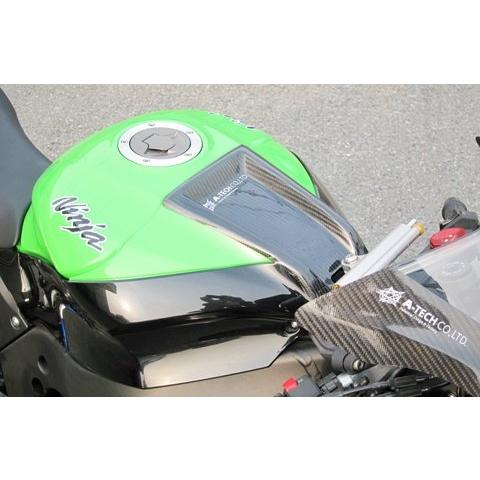 A-TECH エーテック タンクフロントプレート 素材：CDC 平織ドライカーボン Ninja ZX...