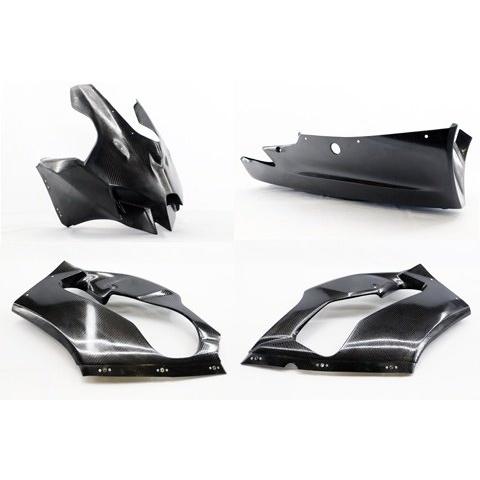 A-TECH エーテック アッパーカウルSTD 素材：FRP黒(FB) Ninja ZX-10R K...