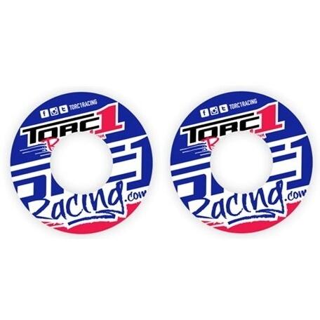 TORC1 RACING トルクワンレーシング V3 グリップパッド カラー：ブルー／レッド ハンド...