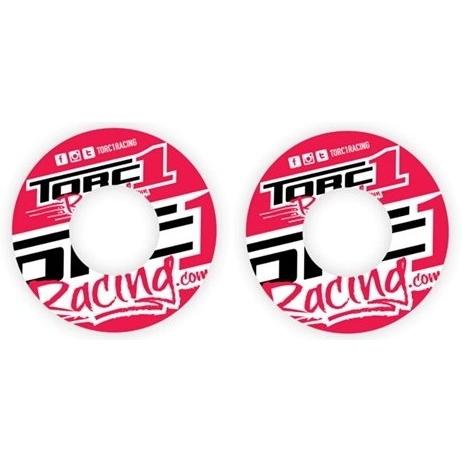 TORC1 RACING トルクワンレーシング V3 グリップパッド カラー：レッド／ホワイト ハン...