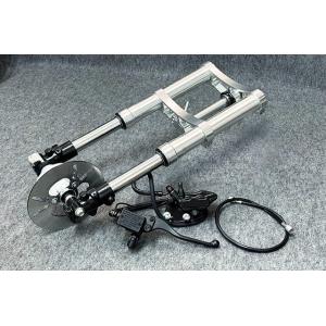 GM-MOTO ジーエムモト KEPSPEED製 倒立フロントフォーク カラー：シルバー モンキー ...