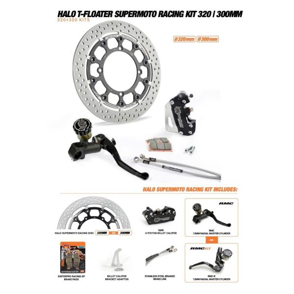 MOTOMASTER モトマスター スーパーモト 320mm RMC-R Halo T-フローティン...