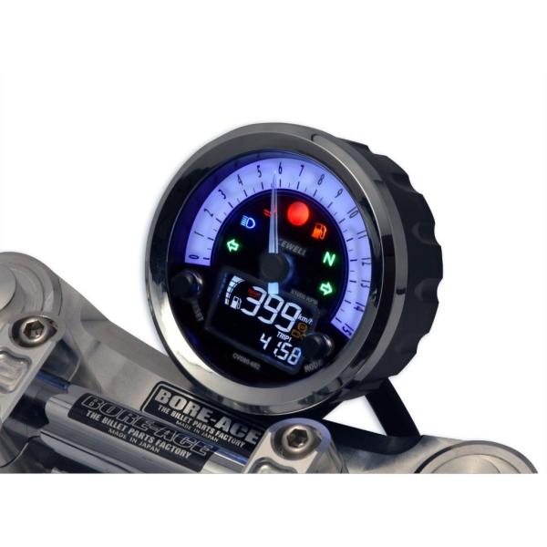 ACEWELL エースウェル 多機能デジタルメーター タコメータースケール：12000rpm / 文...