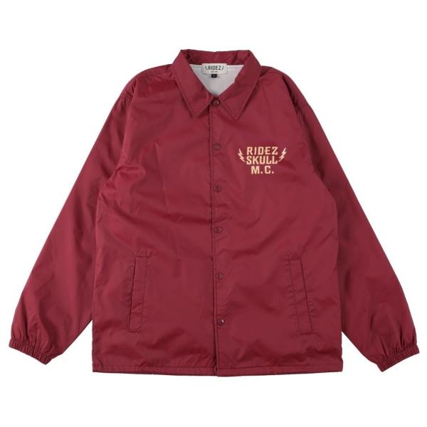 RIDEZ ライズ SKULL MC COACH JKT バイク 防風 コーチ ジャケット サイズ：...