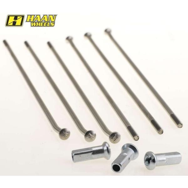 HAAN WHEELS ハーンホイール OEM スポーク＋ニップルセット タイプ：16.5×3.50...