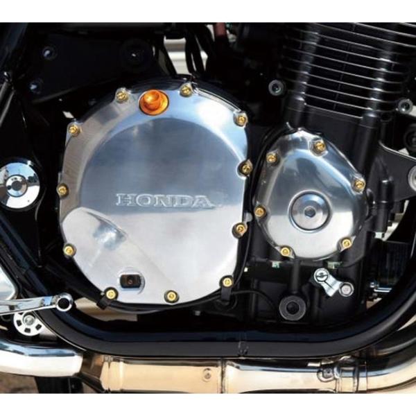 CF POSH CFポッシュ 24KメッキステンレスL・クランクケースカバーネジセット CB1100...