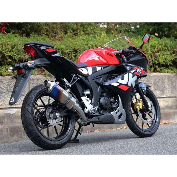 WR’S ダブルアールズ ST-OVALフルエキゾースト タイプ：焼き色タイプ GSX-R125 G...