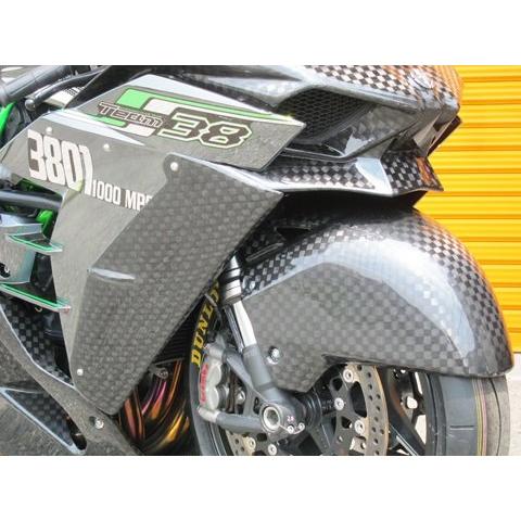 A-TECH エーテック フロントフェンダーSPL3 素材：DCK ドライカーボンケブラー Ninj...