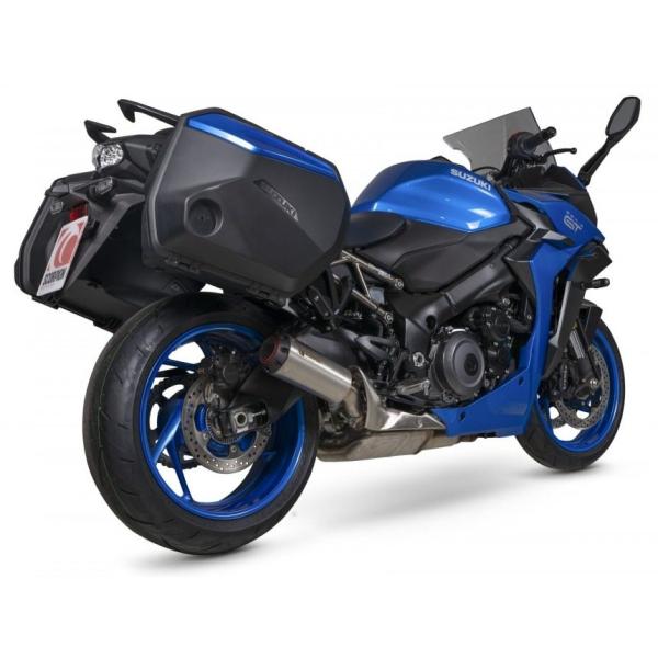 SCORPION スコーピオン レッドパワー スリップオンマフラー タイプ：ブラッシュステンレススチ...