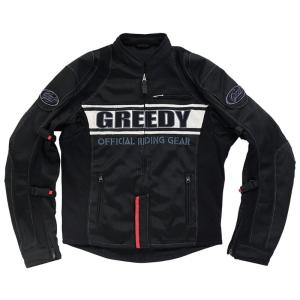 GREEDY グリーディー 4点パッド付き  メッシュジャケット ジャケット /中古品・美品・本体のみ/Mサイズ/ライディングジャケット GREEDY グリーディー SPORTS MESH JACKET サイズ：M メッシュ
