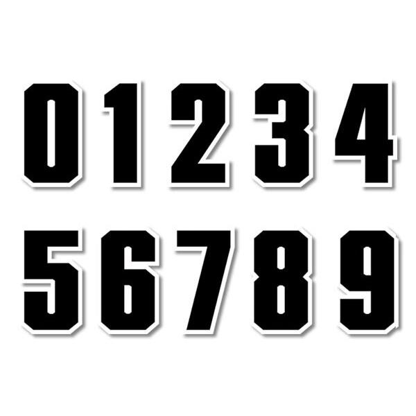 DIRTFREAK ダートフリーク アイロンプリント ナンバー タイプ：＃3 ゼッケンナンバー 外装