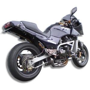 GSX1100FのKERKERマフラー KERKER K45 カーボン サイレンサー マフラー ゼファー1100 ZRX1200R