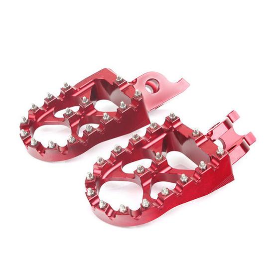 ACCOSSATO アコサット ワイド フットペグ FR791 カラー：レッド CR 125 250...