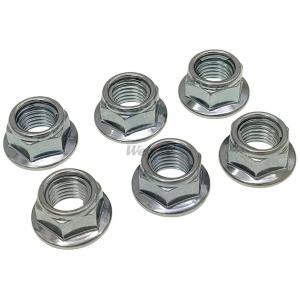 リアスプロケット用 軽量 チタンナット M10-P1.25 BL ブルー 青 6pcs