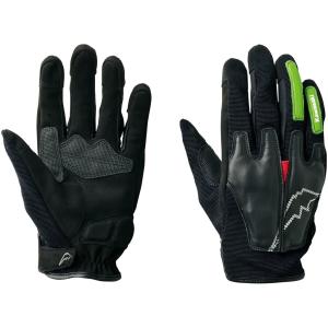 Kawasaki ×KUSHITANI レイブングローブ Lサイズ ブラック カワサキ（Kawasaki） カワサキ×クシタニ レイブンウインターグローブ