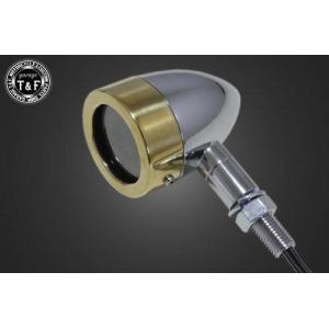 真鍮 LEDウィンカー 4個 ブラス ビンテージ BRASS ハーレー ショベル