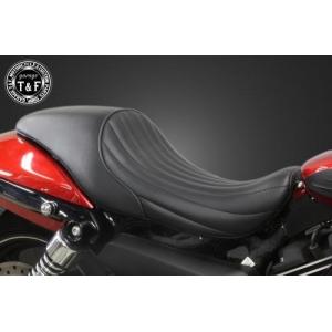 ハーレーダビッドソン  ダイナ系　ガレージT＆Fダブルシート 有限会社ガレージT&F / ダイナ(DYNA) ダブルシート(タックロール)