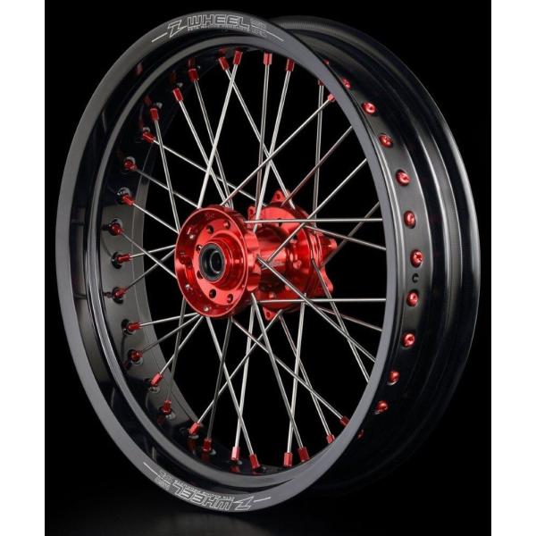 Z-WHEEL ズィーウィール AR1モタードホイールキット (ステンレススポーク) トレール フロ...