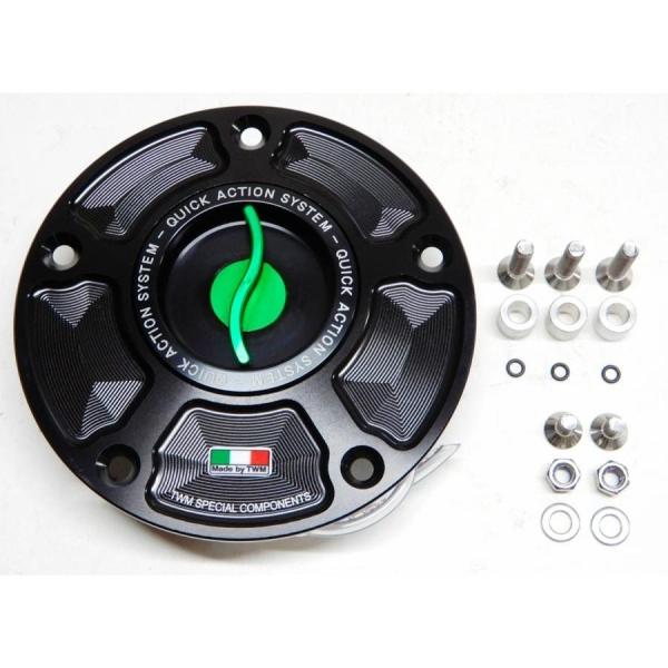 TWM ティーダブリューエム タンクキャップ ツマミカラー：ブルー KAWASAKI カワサキ ガソ...