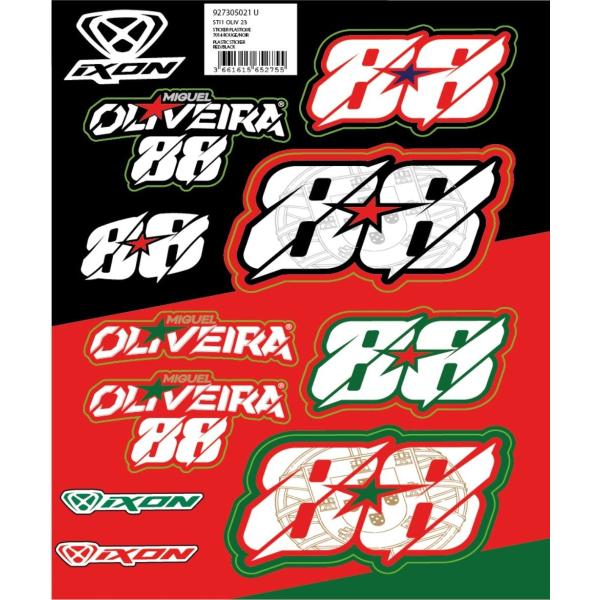 IXON IXON:イクソン MotoGP ＃88 ミゲル・オリベイラ 公式グッズ ステッカーシート