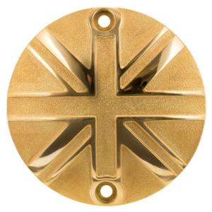 Motone クラッチバッジ ユニオンジャック ブラック/ポリッシュシルバー