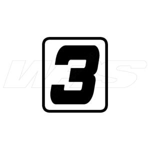 BARRACUDA バラクーダ SINGLE STICKER NUMBER ナンバー：3 X-ADV...