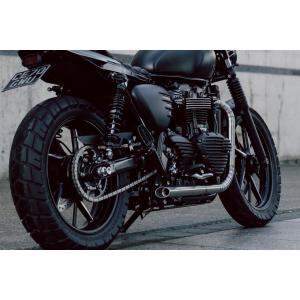 トライアンフTRIUMPH純正マフラーのフランジ左右エキゾースト