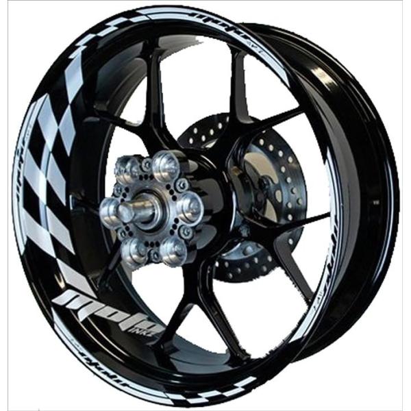 MOTOINKZ モトインクズ 17インチ GP フルカスタム リムステッカー カラー：ホワイト リ...