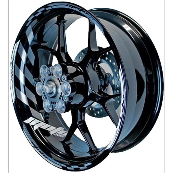 MOTOINKZ モトインクズ 17インチ GP フルカスタム リムステッカー カラー：シルバー リ...