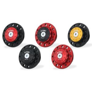 CNC Racing シーエヌシーレーシング ステムナット カラー：ブラック／ゴールド V7 Sto...