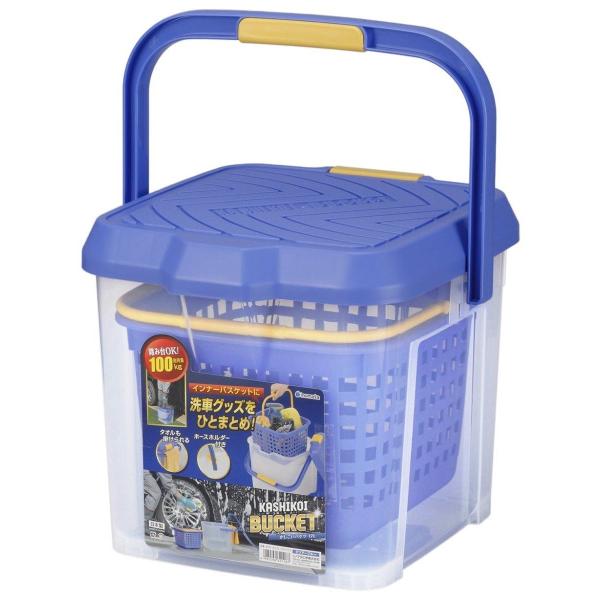 INOMATA イノマタ化学 かしこいバケツ カラー：クリアーブルー その他洗車用品 ケミカル