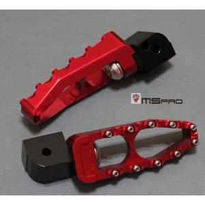 MSPRO エムエスプロ CNC Rear Footpeg For DUCATI series color：RED｜webike