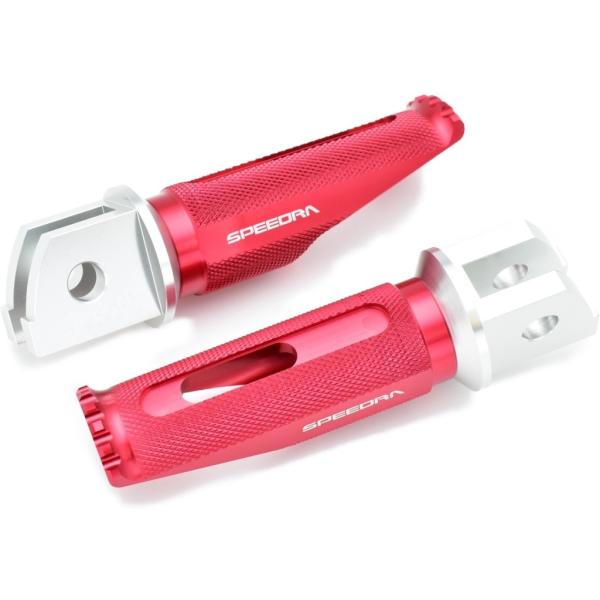 SPEEDRA スピードラ タンデムステップ 取付部カラー：シルバー / ステップバーカラー：レッド...